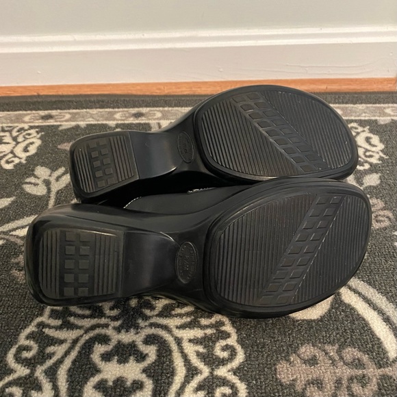 Black Leather Clogs - Picture 10 of 10